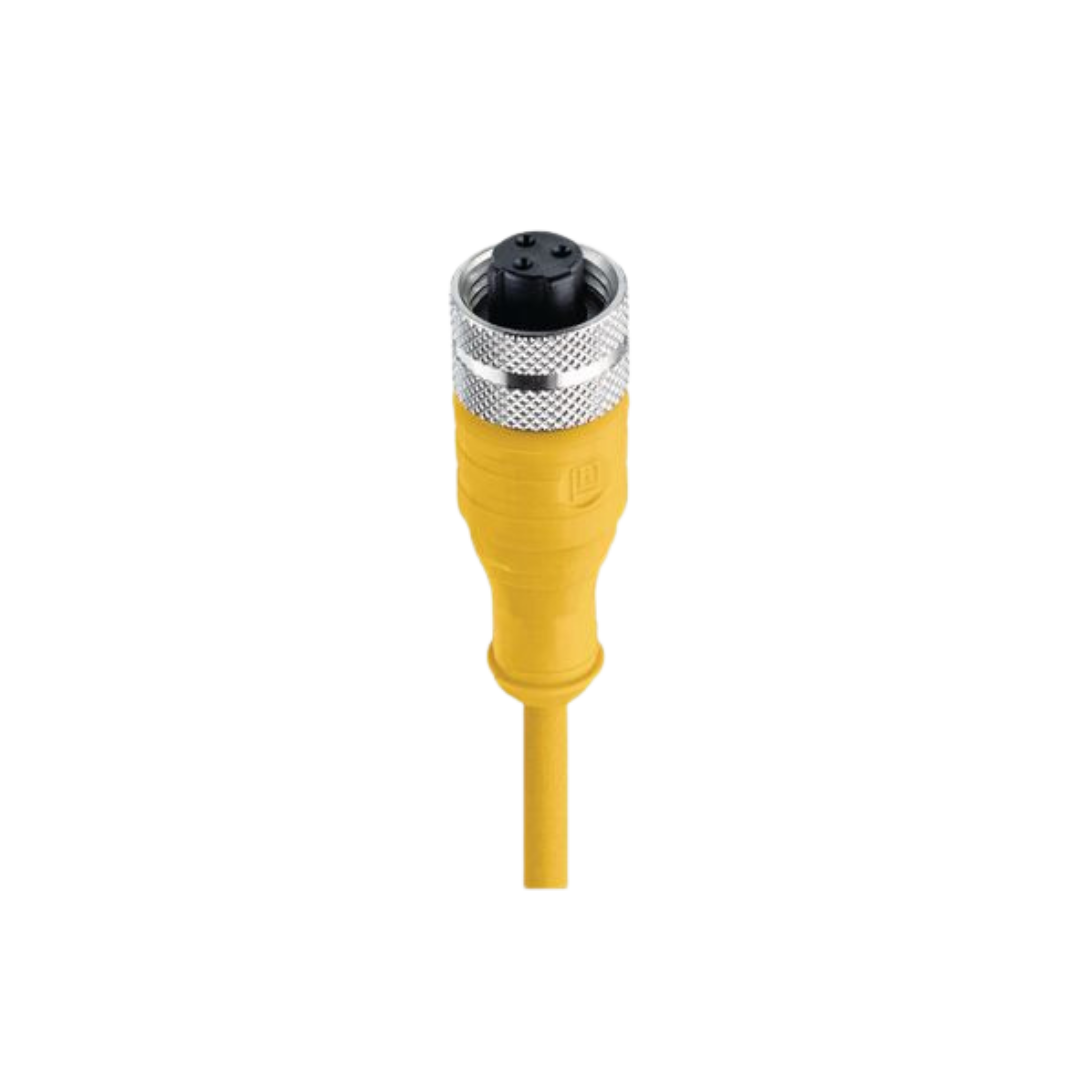 M12 U-coded Female PVC yellow